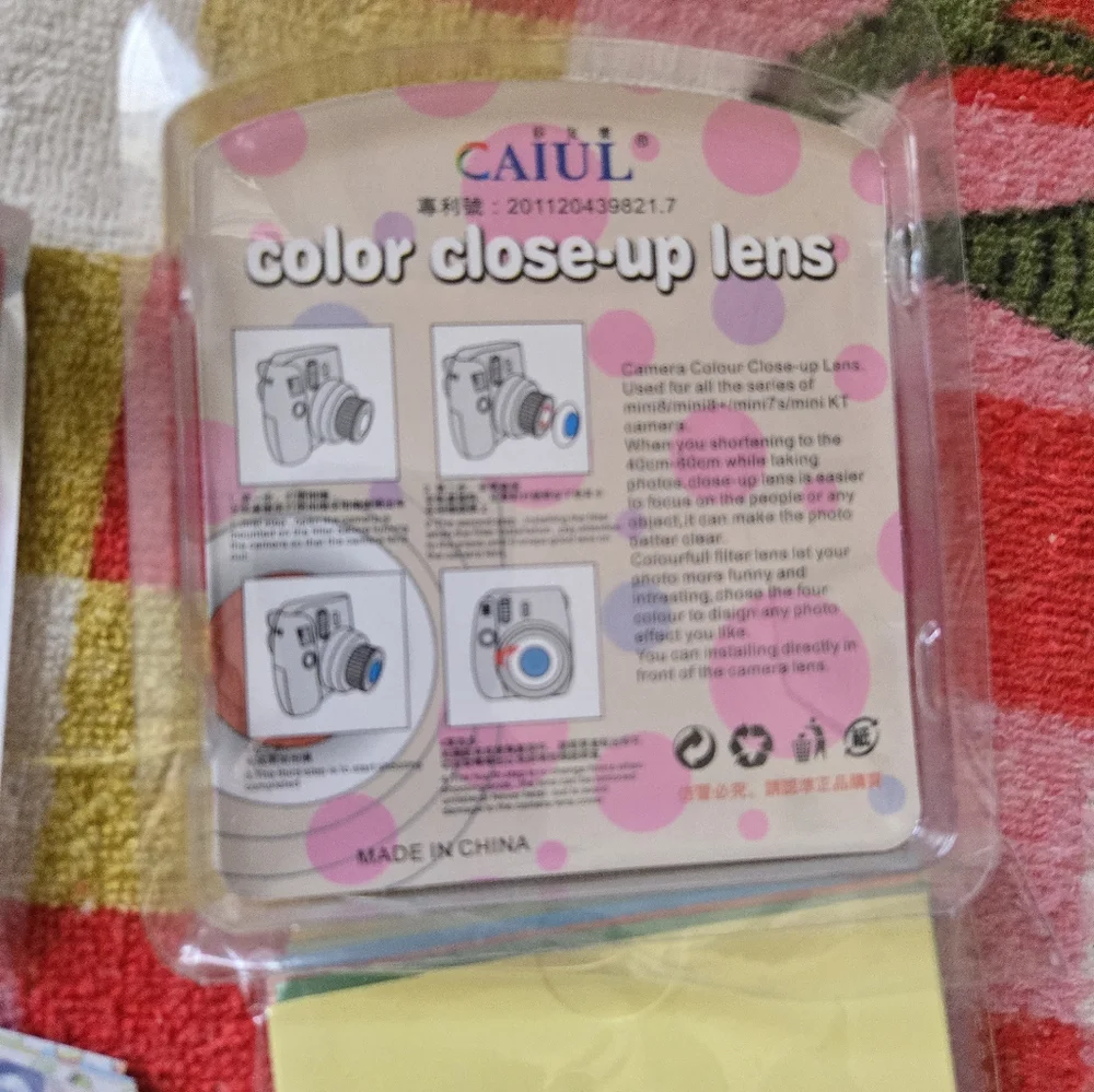 Fujifilm Instax Mini 8 Accessories Close-Up Bunny Lens Filters Frames Kit